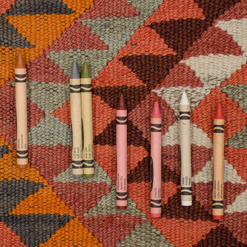 Alfombra Kilim Tribal Vintage - 82 cm x 344 cm - K0077077