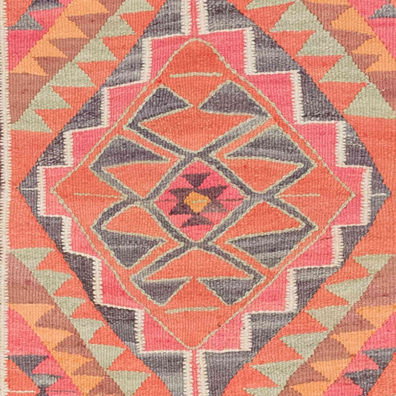 Vintage Tribal Kilim Runner - 3' 1" x 10' 6" (37" x 126") - K0077085