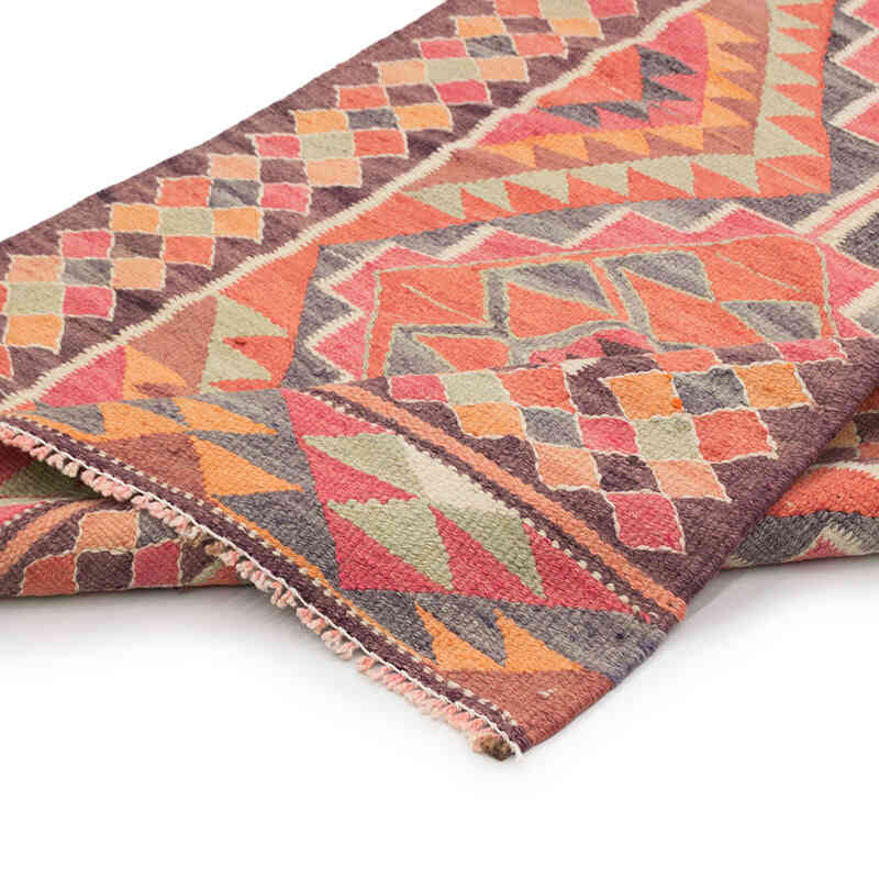 Vintage Tribal Kilim Runner - 3' 1" x 10' 6" (37" x 126") - K0077085