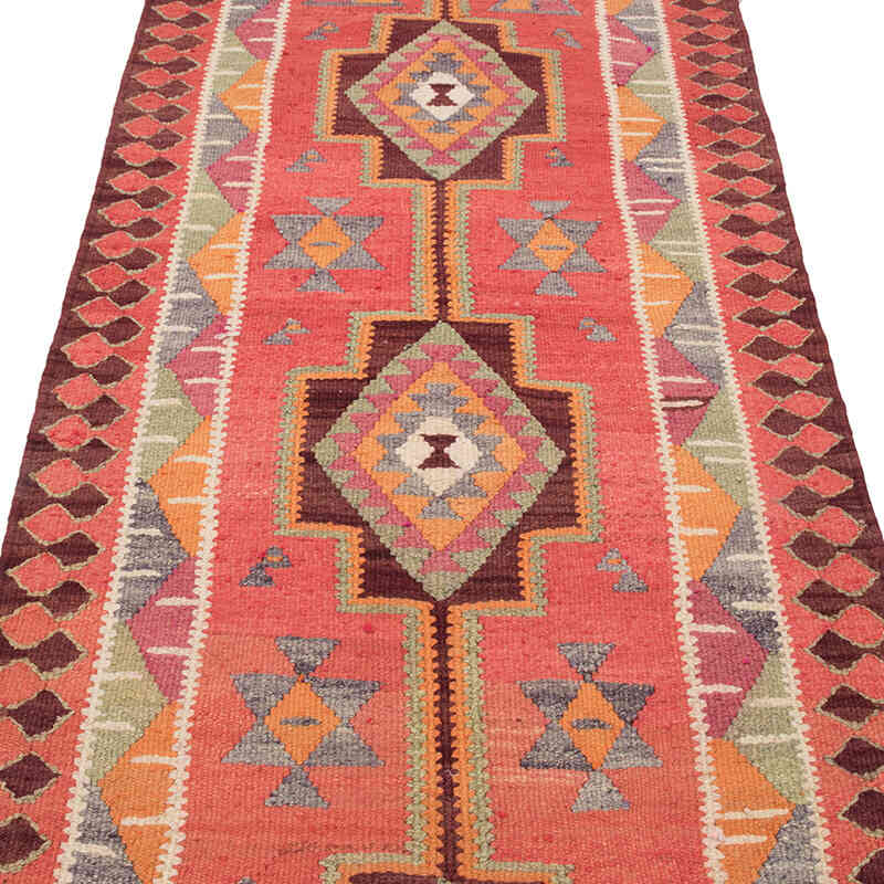 Alfombra Kilim Tribal Vintage - 98 cm x 302 cm - K0077088