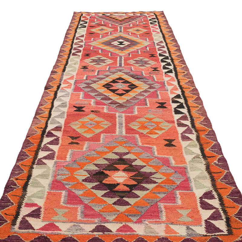 Alfombra Kilim Tribal Vintage - 100 cm x 317 cm - K0077089