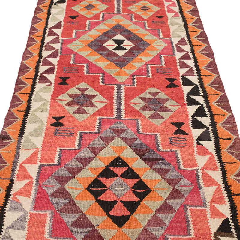 Alfombra Kilim Tribal Vintage - 100 cm x 317 cm - K0077089