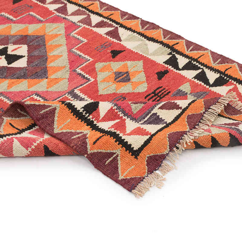 Alfombra Kilim Tribal Vintage - 100 cm x 317 cm - K0077089
