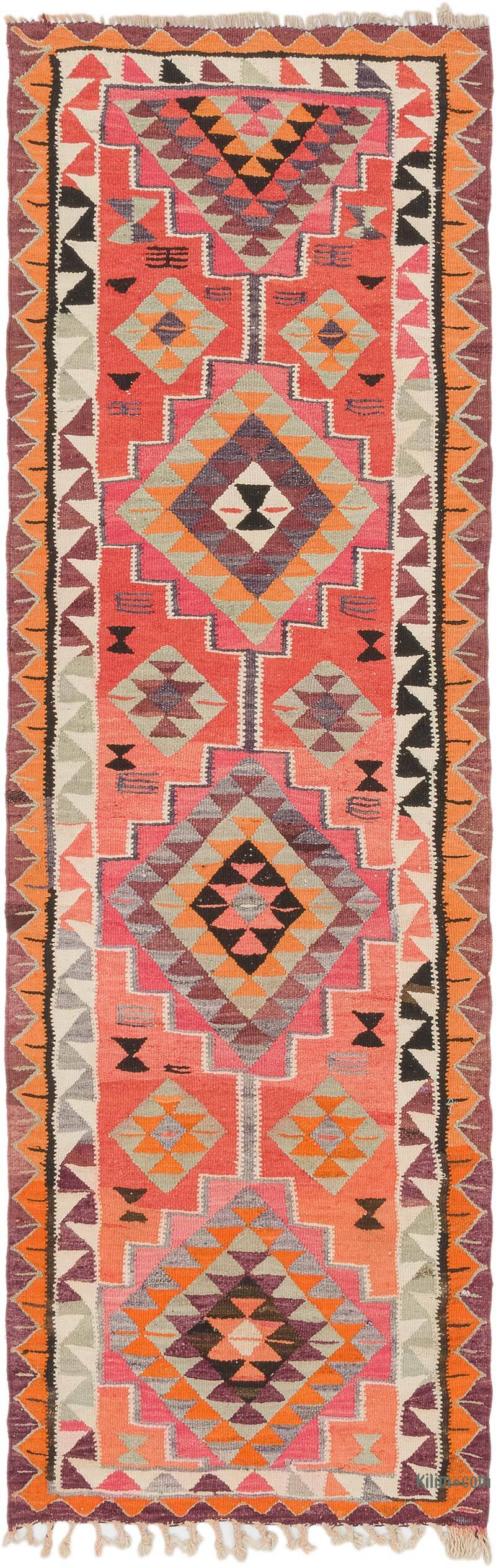 Alfombra Kilim Tribal Vintage - 100 cm x 317 cm - K0077089