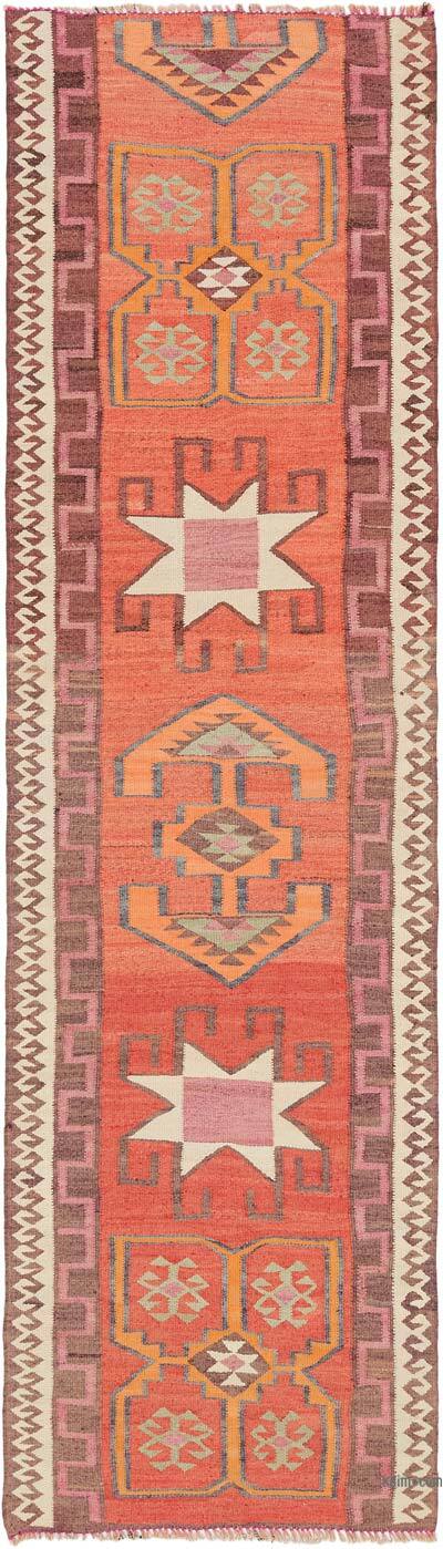 Vintage Tribal Kilim Runner - 3' 3" x 11' 8" (39" x 140")