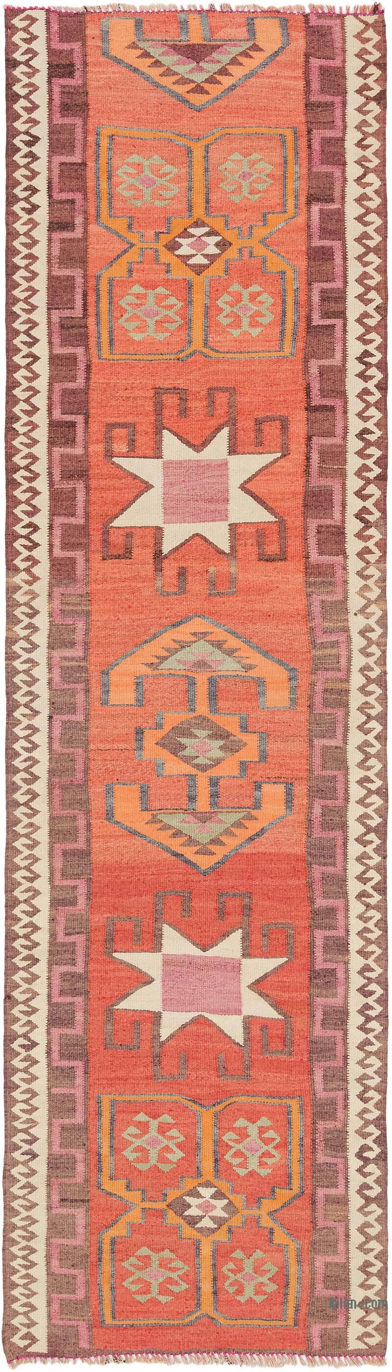 Alfombra Kilim Tribal Vintage - 100 cm x 356 cm - K0077096