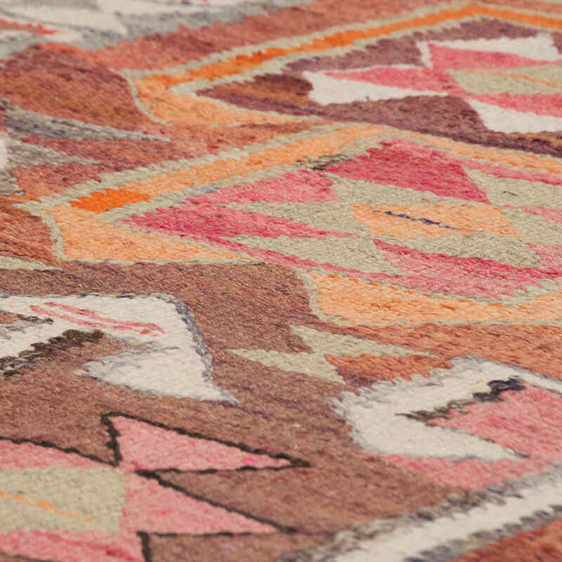 Vintage Tribal Kilim Runner - 3' 1" x 10' 8" (37" x 128") - K0077098