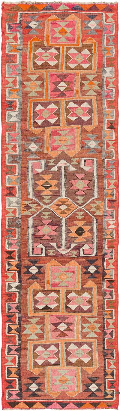 Vintage Anadolu Kilim Yolluk - 93 cm x 324 cm