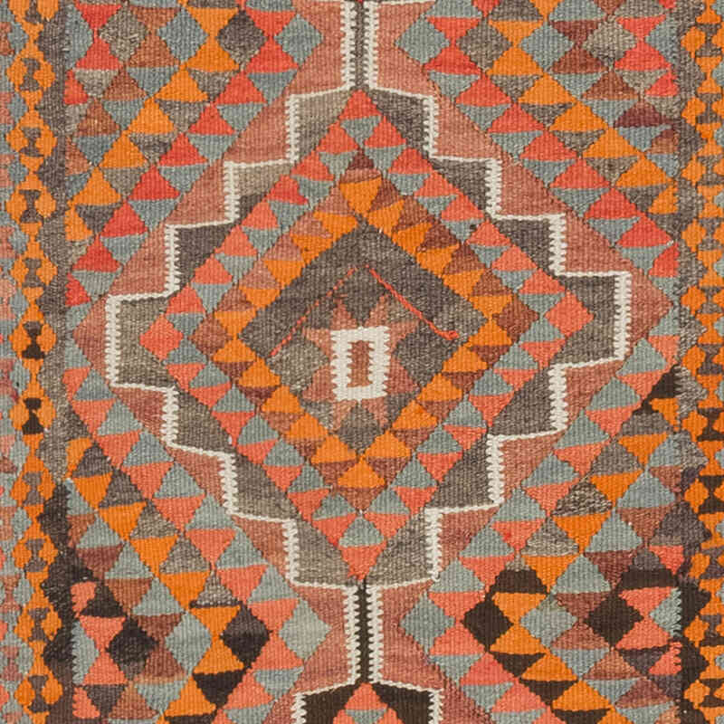 Vintage Tribal Kilim Runner - 2' 9" x 10' 10" (33" x 130") - K0077100