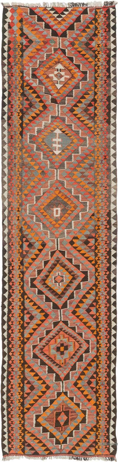 Alfombra Kilim Tribal Vintage - 84 cm x 331 cm