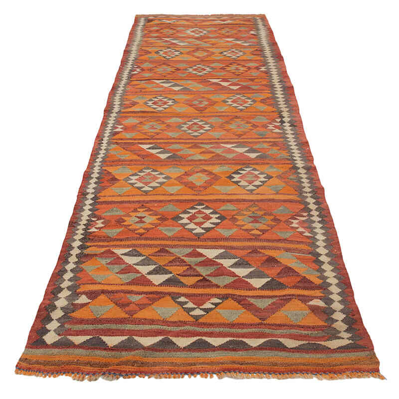 Vintage Tribal Kilim Runner - 2' 9" x 8' 6" (33" x 102") - K0077101