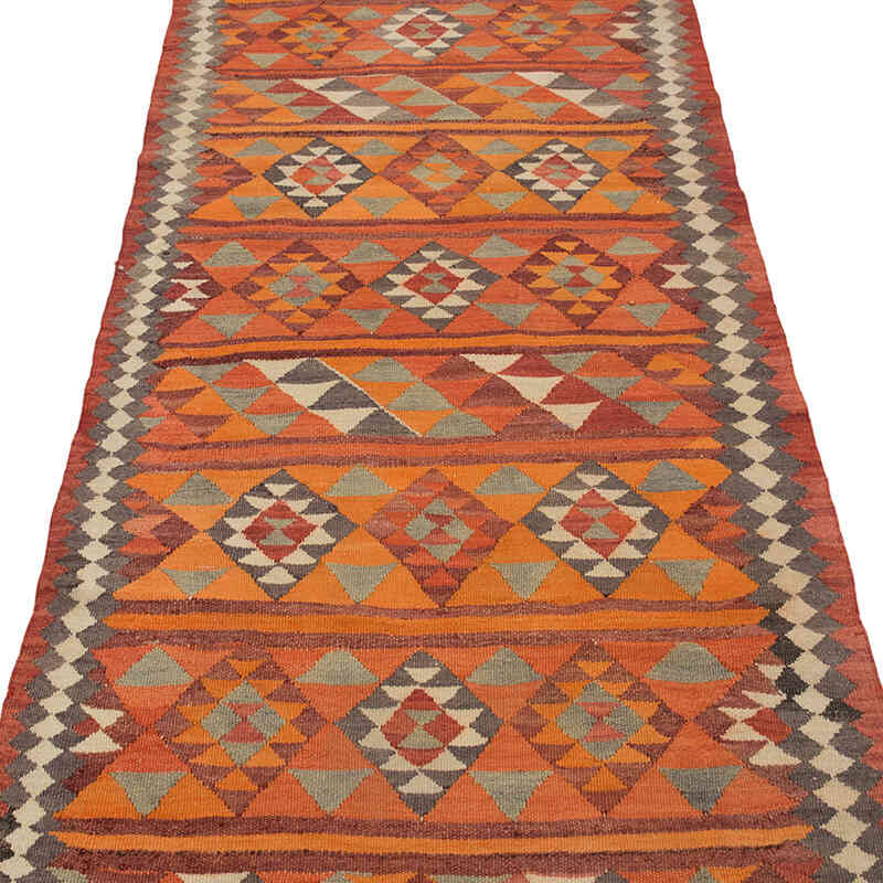 Vintage Tribal Kilim Runner - 2' 9" x 8' 6" (33" x 102") - K0077101