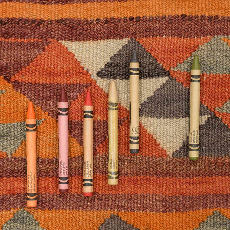 Vintage Tribal Kilim Runner - 2' 9" x 8' 6" (33" x 102") - K0077101