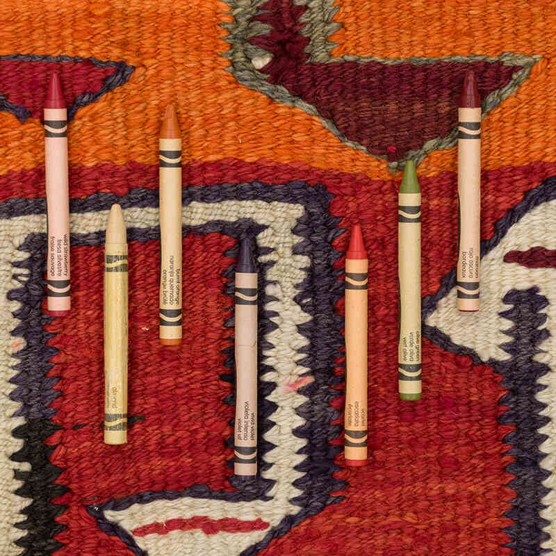 Vintage Tribal Kilim Runner - 3' 3" x 10' 5" (39" x 125") - K0077102