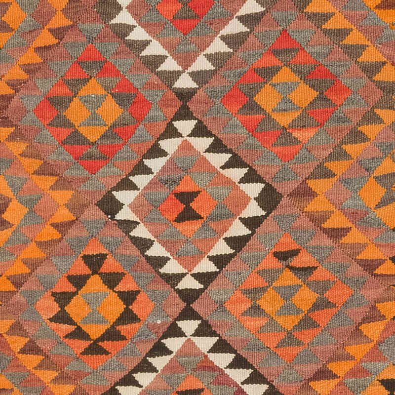 Vintage Tribal Kilim Runner - 2' 10" x 10' 6" (34" x 126") - K0077105