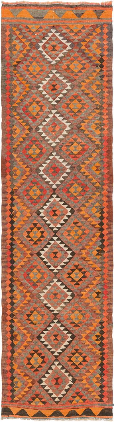 Alfombra Kilim Tribal Vintage - 86 cm x 320 cm