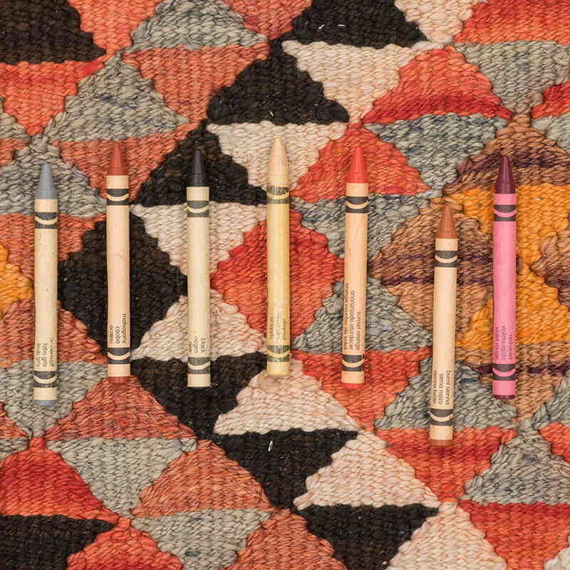 Alfombra Kilim Tribal Vintage - 96 cm x 296 cm - K0077110