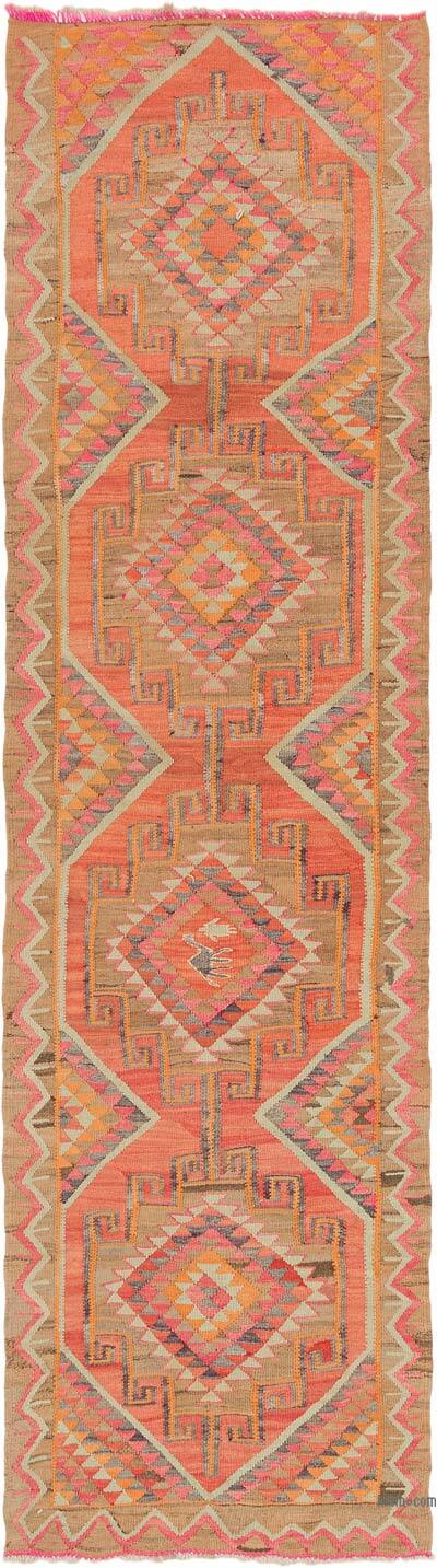 Vintage Tribal Kilim Runner - 3' 5" x 12' 2" (41" x 146")