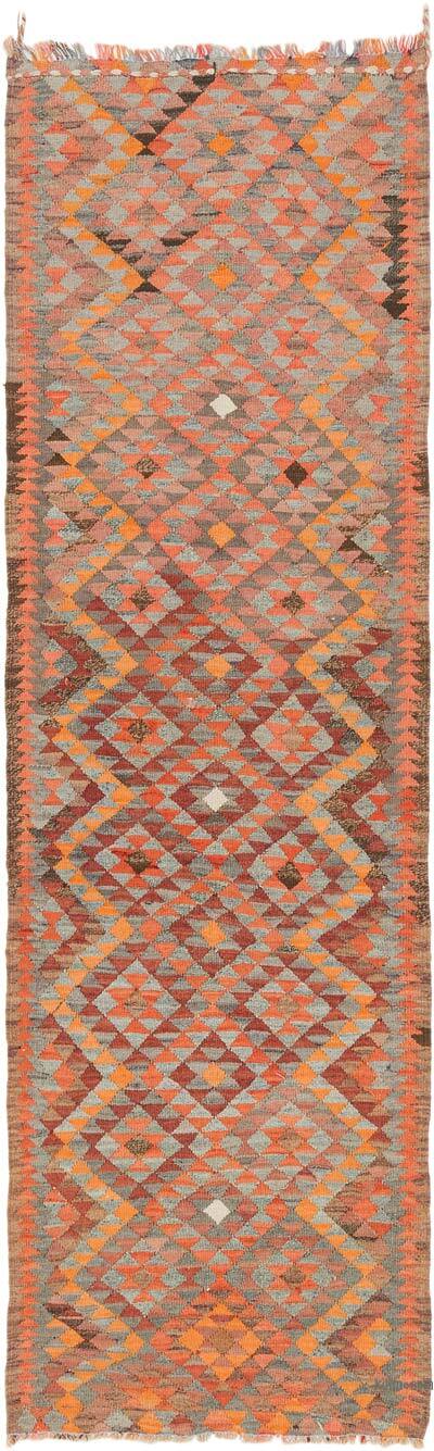 Vintage Tribal Kilim Runner - 3'  x 9' 10" (36" x 118")