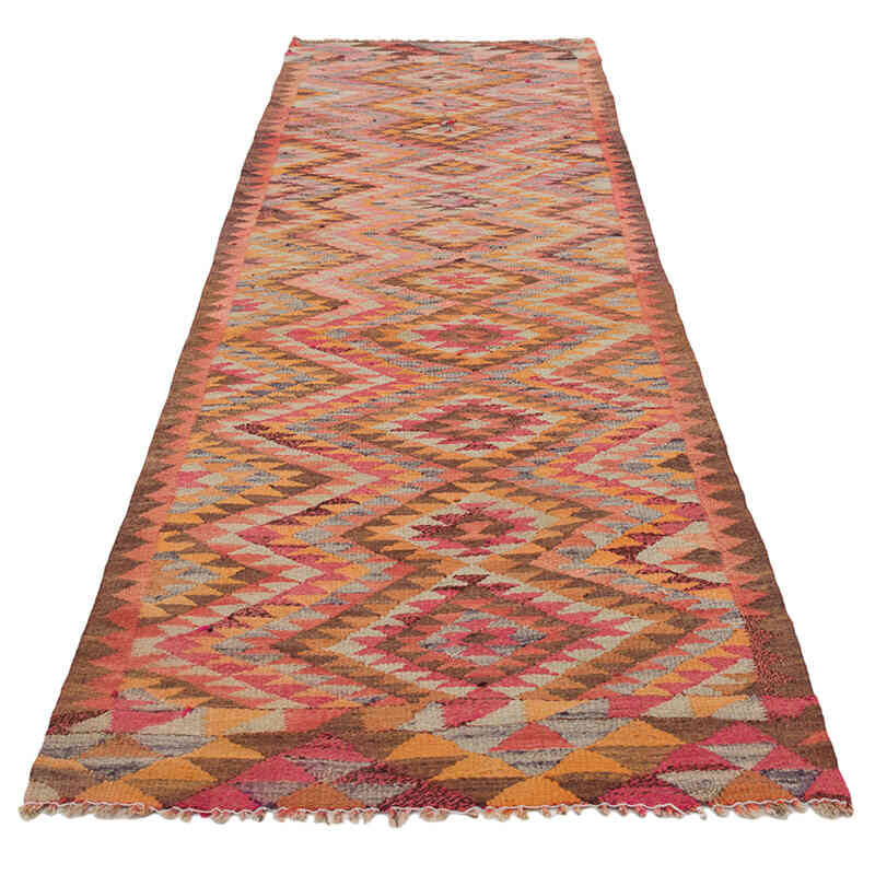 Alfombra Kilim Tribal Vintage - 88 cm x 307 cm - K0077113