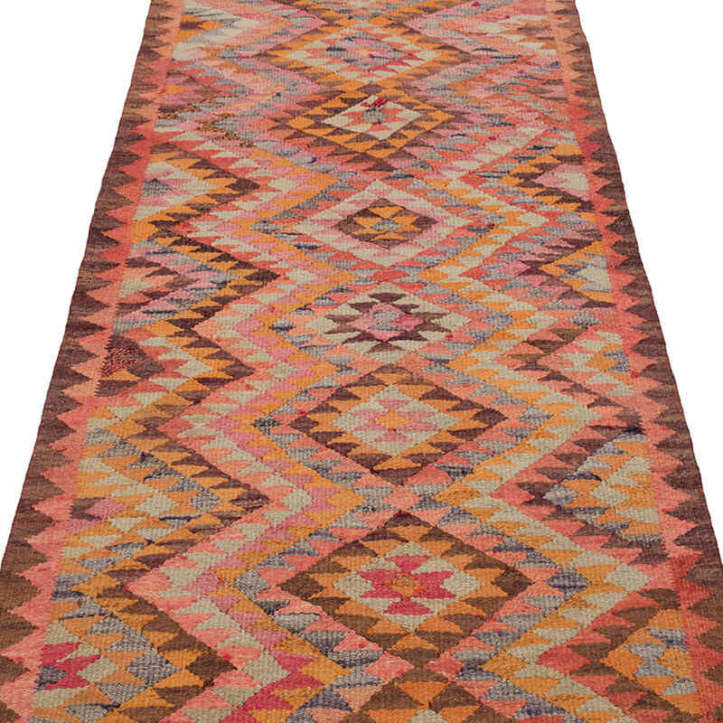 Alfombra Kilim Tribal Vintage - 88 cm x 307 cm - K0077113