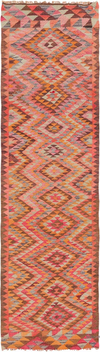 Alfombra Kilim Tribal Vintage - 88 cm x 307 cm