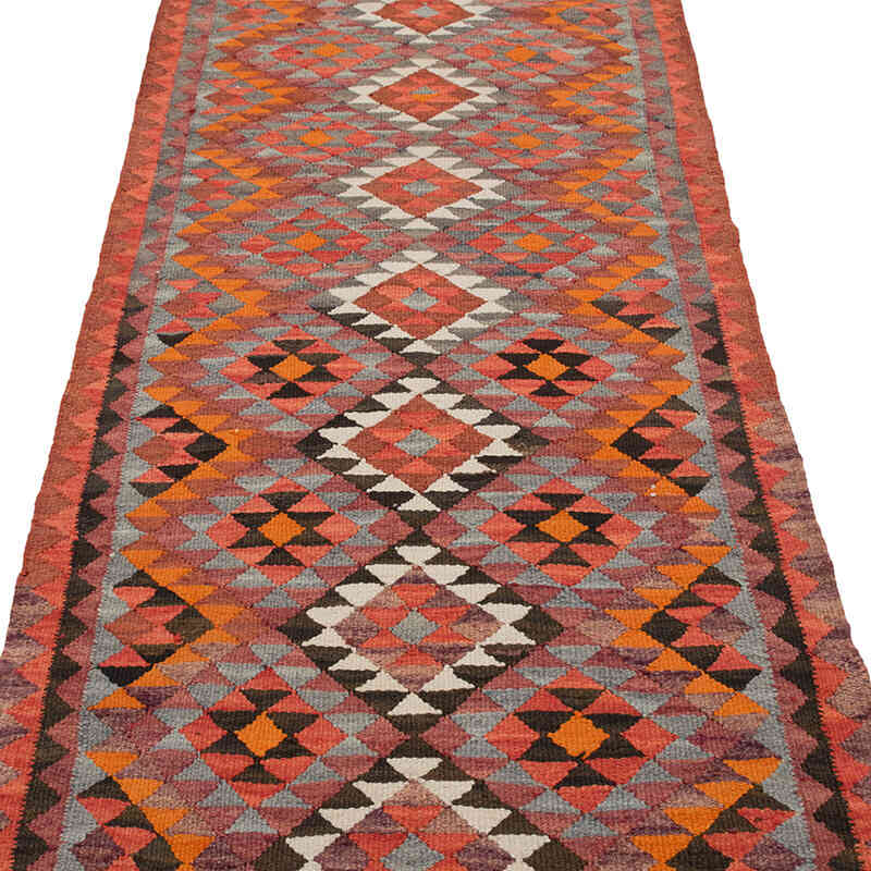 Vintage Anadolu Kilim Yolluk - 90 cm x 333 cm - K0077115