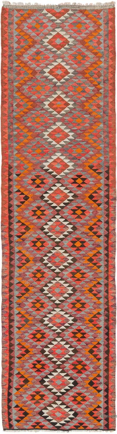 Vintage Tribal Kilim Runner - 2' 11" x 10' 11" (35" x 131")
