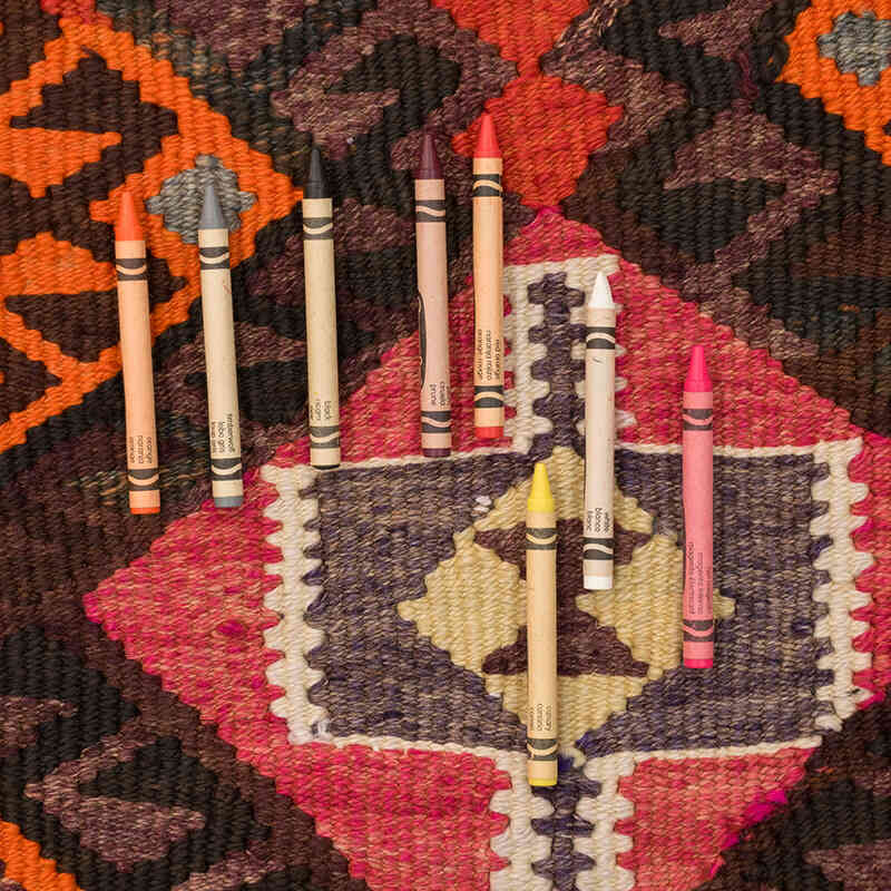 Vintage Tribal Kilim Runner - 2' 9" x 10' 1" (33" x 121") - K0077117