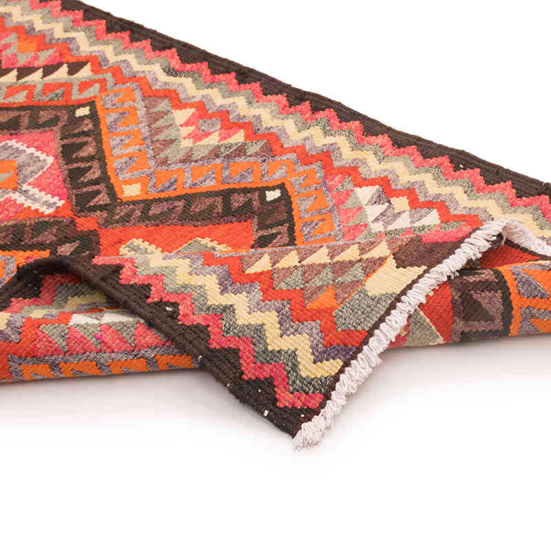 Vintage Tribal Kilim Runner - 2' 9" x 10' 1" (33" x 121") - K0077117