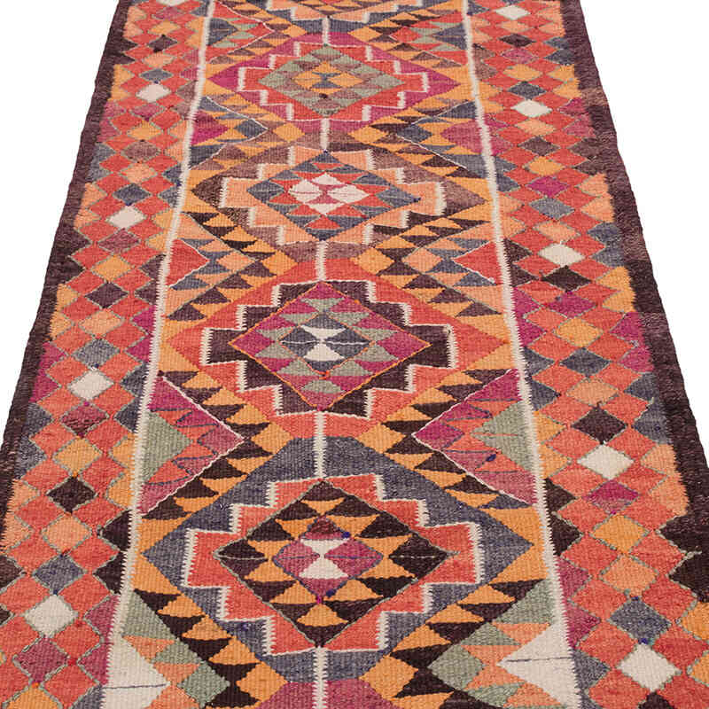 Alfombra Kilim Tribal Vintage - 94 cm x 301 cm - K0077120