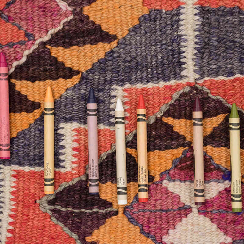 Alfombra Kilim Tribal Vintage - 94 cm x 301 cm - K0077120