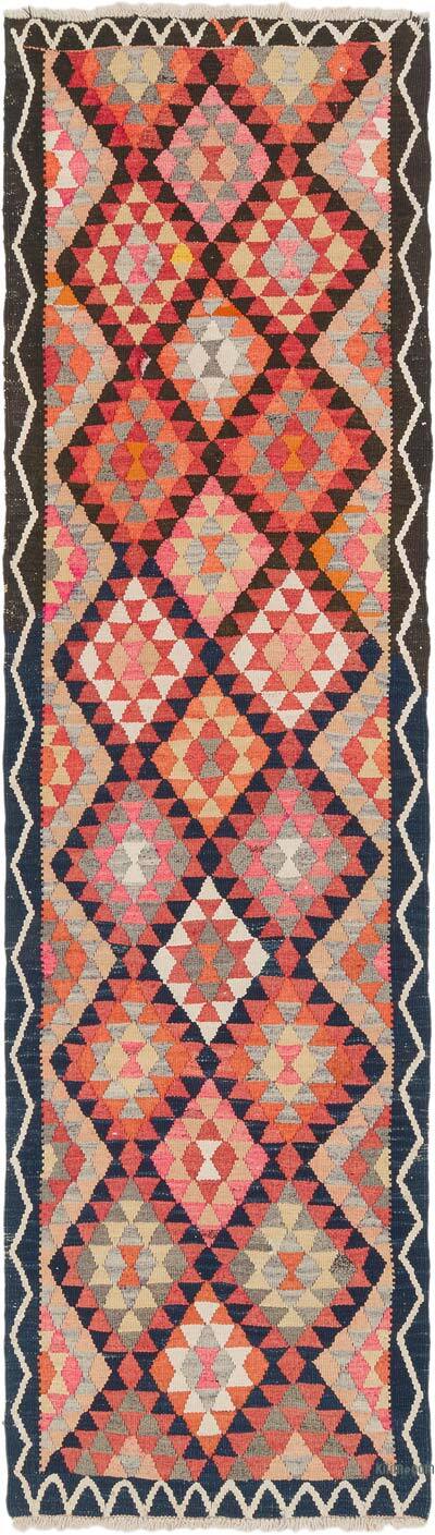 Vintage Tribal Kilim Runner - 3' 2" x 11' 3" (38" x 135")