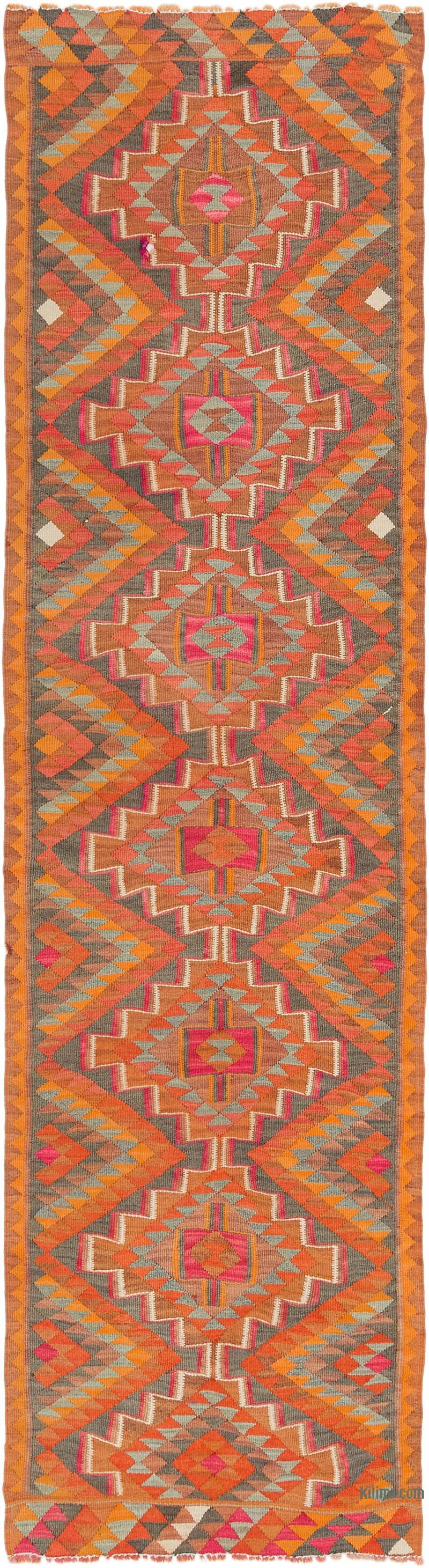 Vintage Anadolu Kilim Yolluk - 85 cm x 315 cm - K0077123