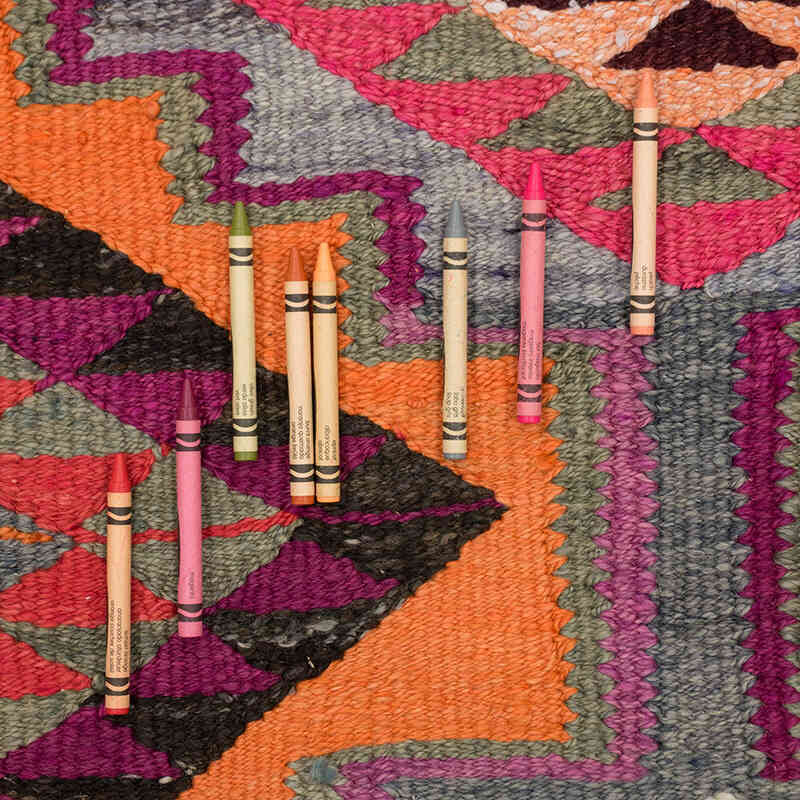 Vintage Anadolu Kilim Yolluk - 97 cm x 318 cm - K0077125