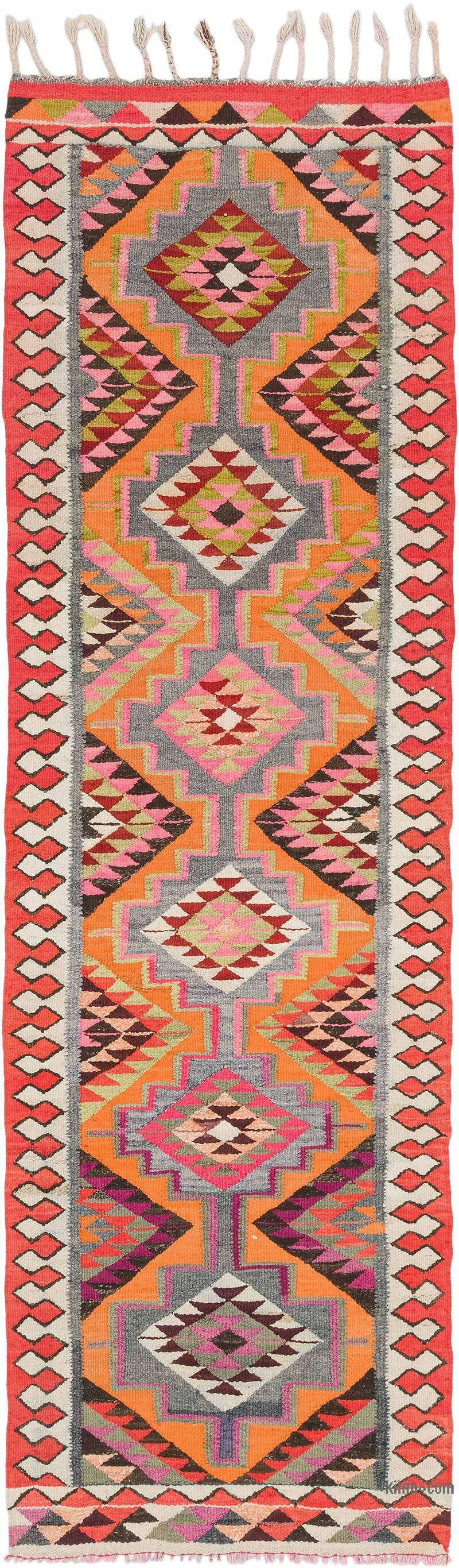 Vintage Anadolu Kilim Yolluk - 97 cm x 318 cm - K0077125