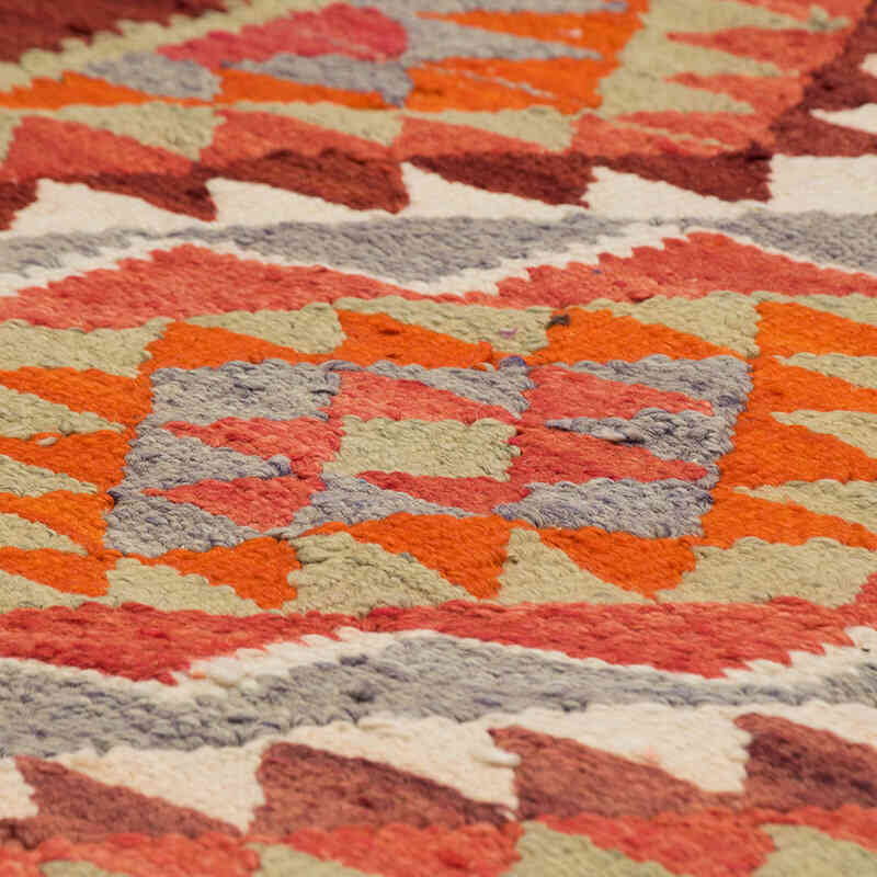 Vintage Tribal Kilim Runner - 3' 3" x 11' 7" (39" x 139") - K0077127