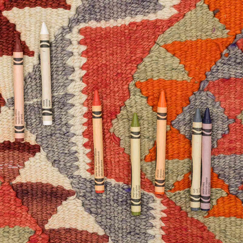 Vintage Tribal Kilim Runner - 3' 3" x 11' 7" (39" x 139") - K0077127