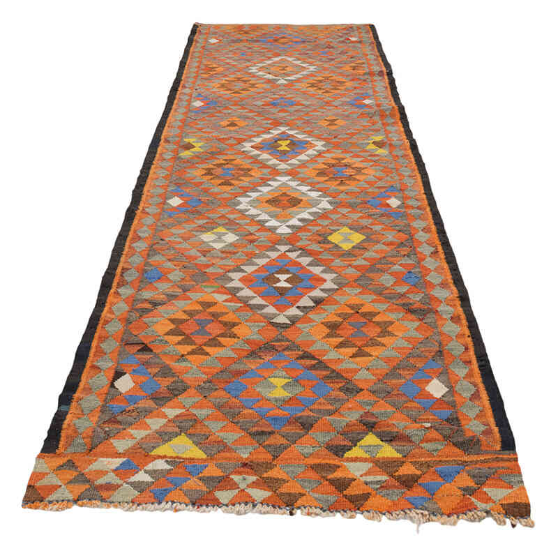 Alfombra Kilim Tribal Vintage - 85 cm x 330 cm - K0077128