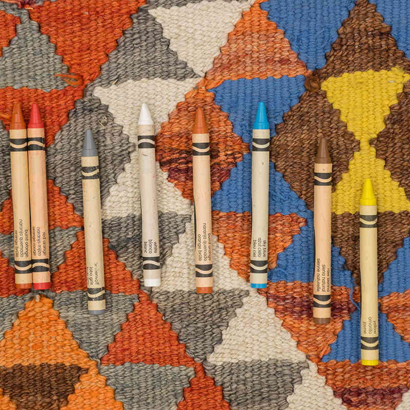 Alfombra Kilim Tribal Vintage - 85 cm x 330 cm - K0077128
