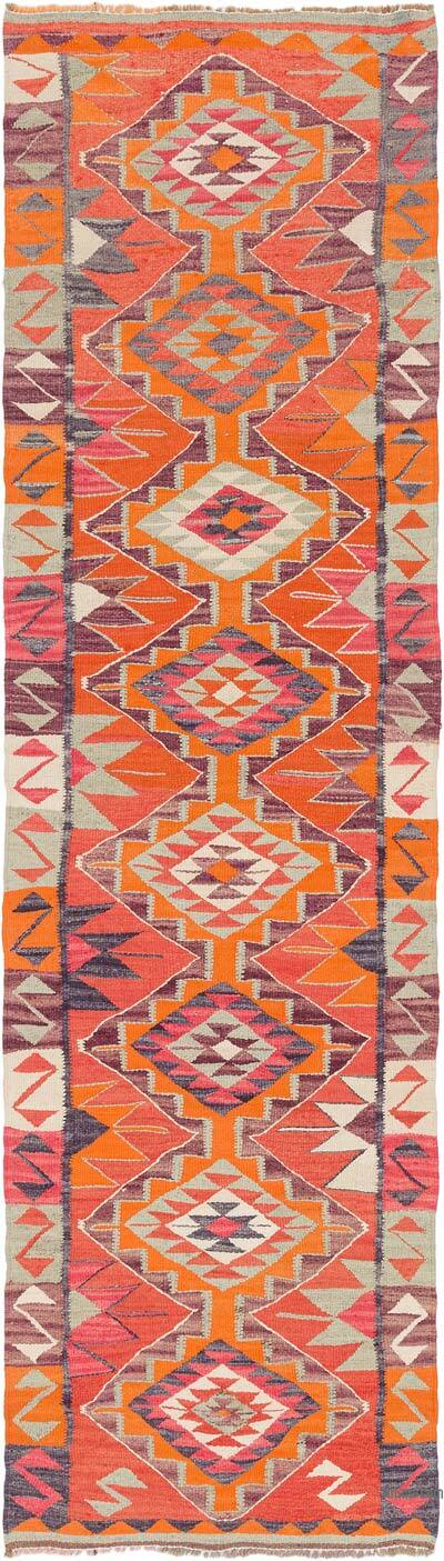 Vintage Anadolu Kilim Yolluk - 93 cm x 325 cm
