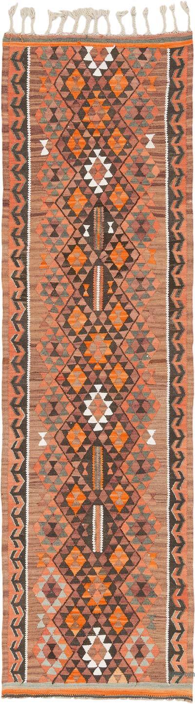 Vintage Tribal Kilim Runner - 2' 11" x 10' 1" (35" x 121")