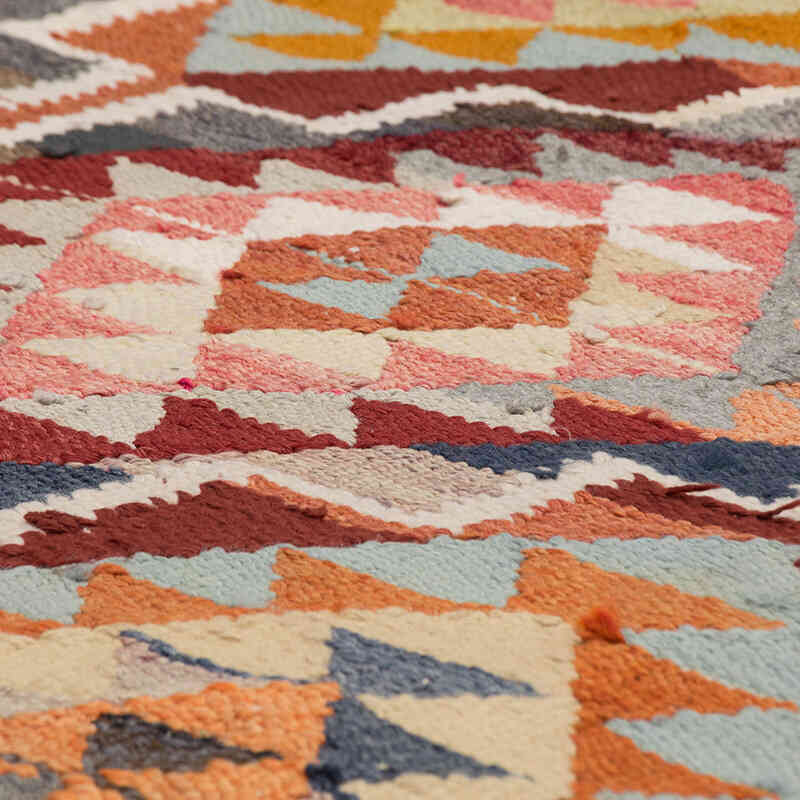 Vintage Tribal Kilim Runner - 3' 3" x 11' 4" (39" x 136") - K0077131
