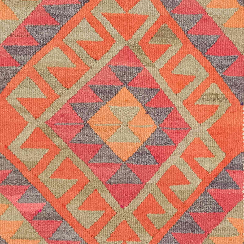 Vintage Tribal Kilim Runner - 3' 3" x 10' 10" (39" x 130") - K0077132