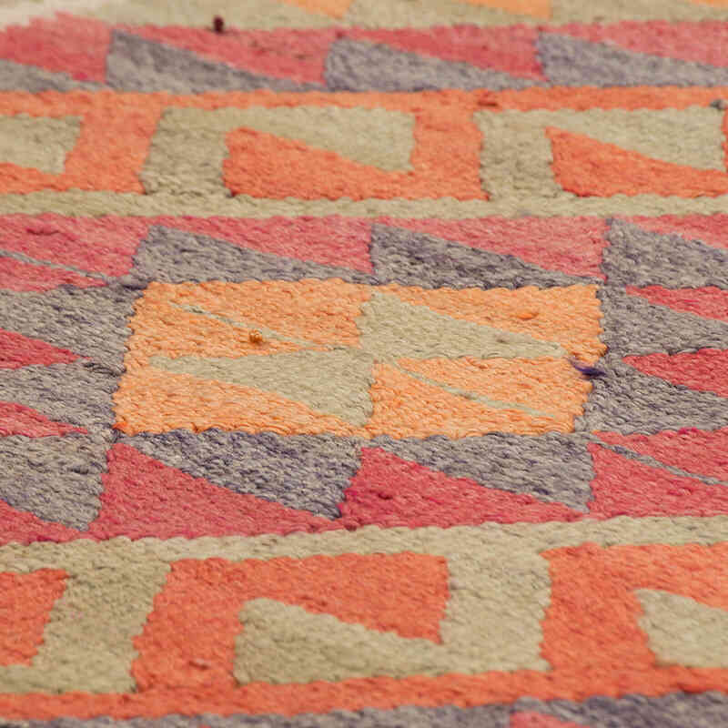 Vintage Tribal Kilim Runner - 3' 3" x 10' 10" (39" x 130") - K0077132