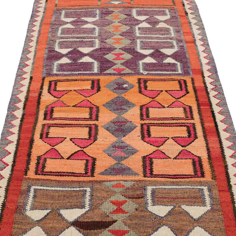 Alfombra Kilim Tribal Vintage - 100 cm x 301 cm - K0077133