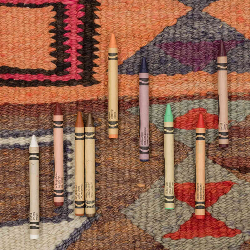 Alfombra Kilim Tribal Vintage - 100 cm x 301 cm - K0077133