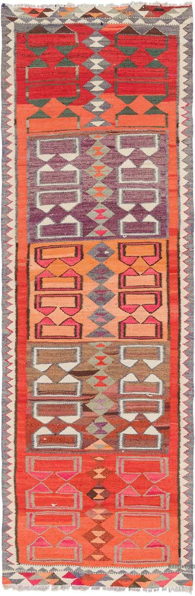 Vintage Anadolu Kilim Yolluk - 100 cm x 301 cm