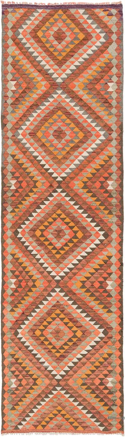 Vintage Tribal Kilim Runner - 2' 11" x 10' 2" (35" x 122")
