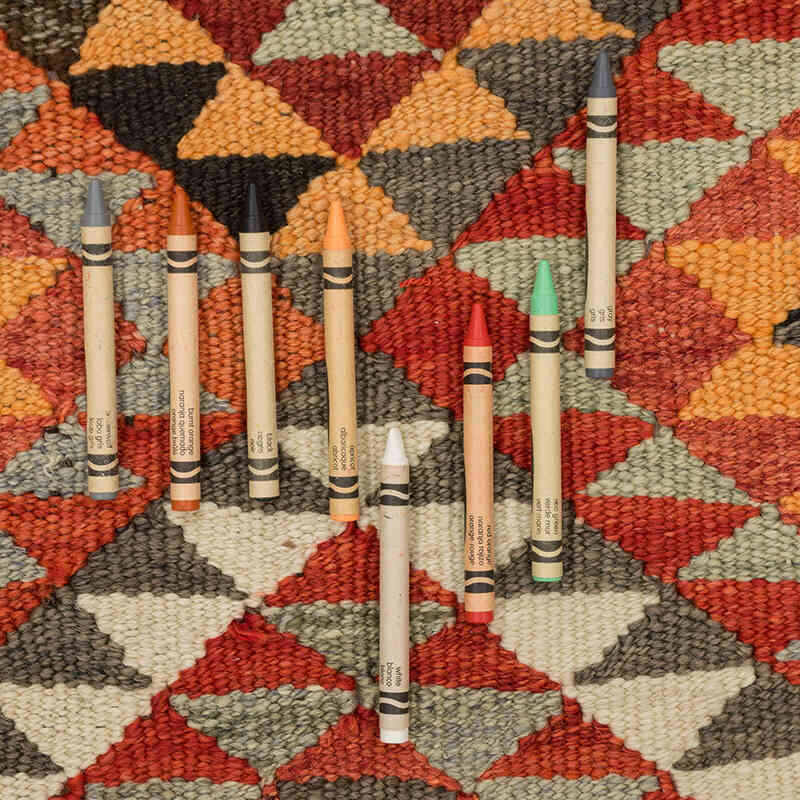 Alfombra Kilim Tribal Vintage - 94 cm x 313 cm - K0077136